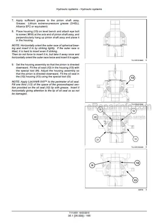 Photo 7 - Case CX225SR Service Manual Crawler Excavator 87576806A