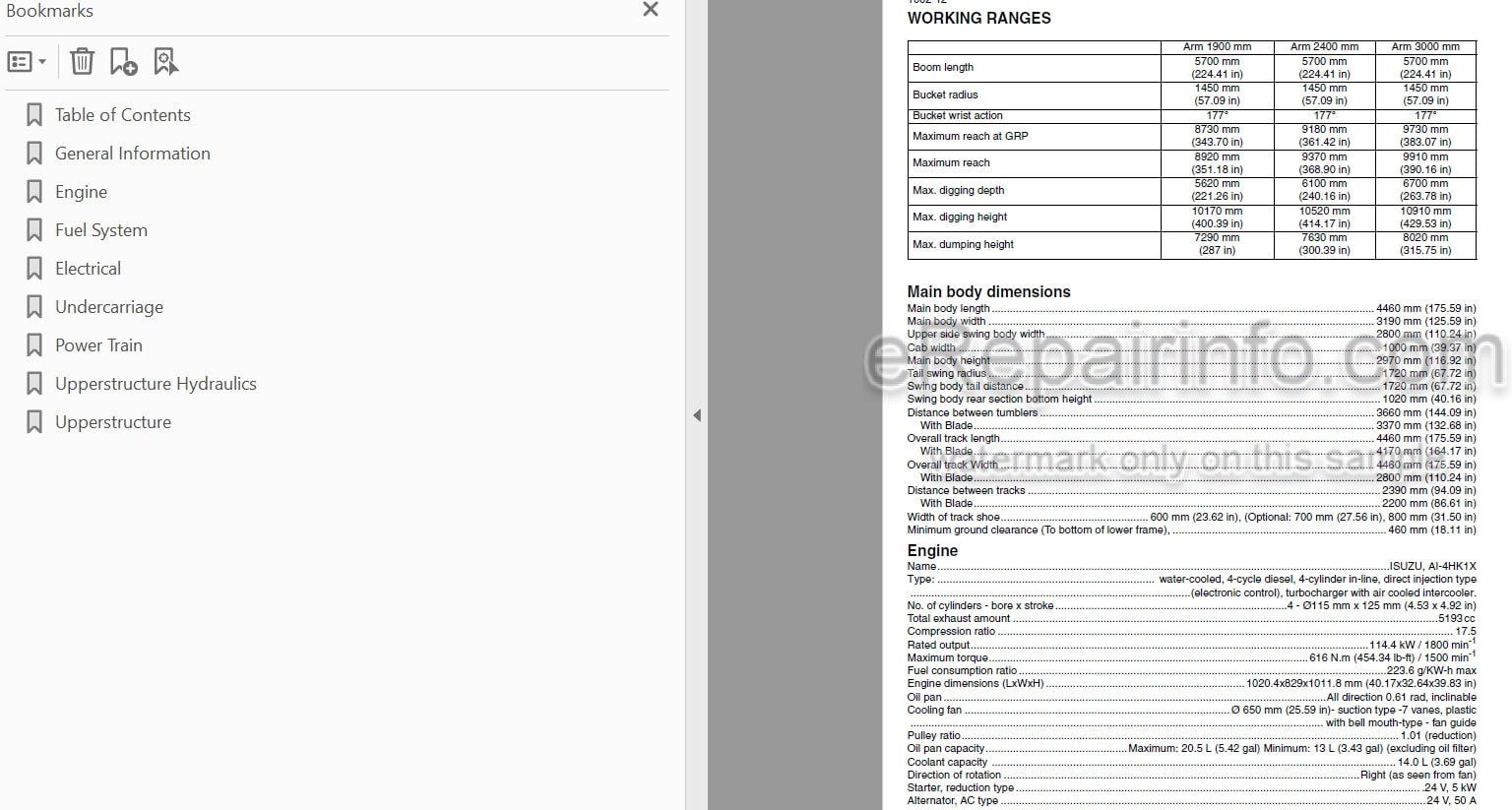 Photo 4 - Case CX225SR Tier 3 Service Manual Crawler Excavator 84184367