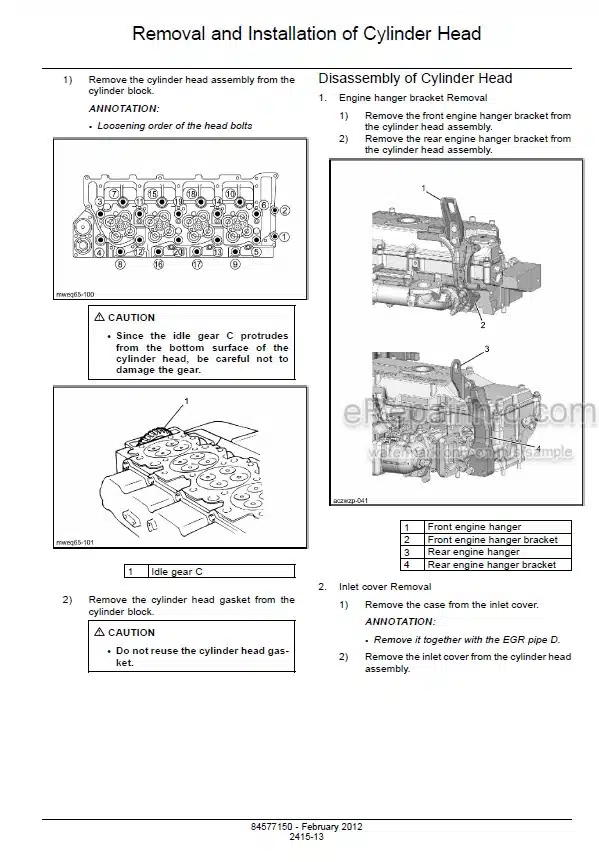 Photo 2 - Case CX235CSR Tier 4 Service Manual Crawler Excavator