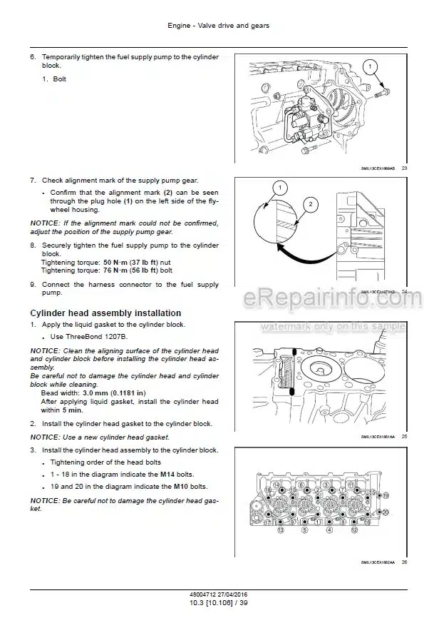 Photo 1 - Case CX240C Service Manual Crawler Excavator 48004712