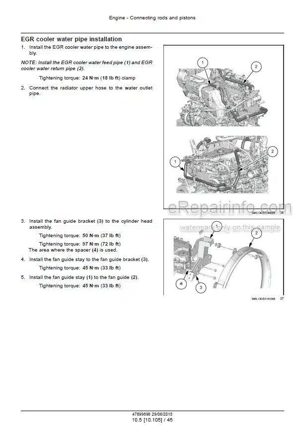 Photo 10 - Case CX250D CX250D Long Reach Service Manual Crawler Excavator 47899898