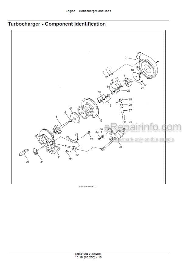 Photo 3 - Case CX26B CX30B Series 2 Service Manual Mini Excavator 84563194B