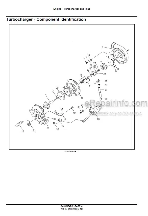 Photo 3 - Case CX26B CX30B Series 2 Service Manual Mini Excavator 84563194B