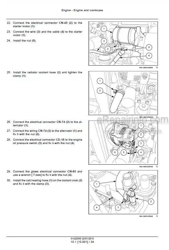 Photo 8 - Case CX26B CX30B Series 2 Service Manual Mini Excavator 84563194B