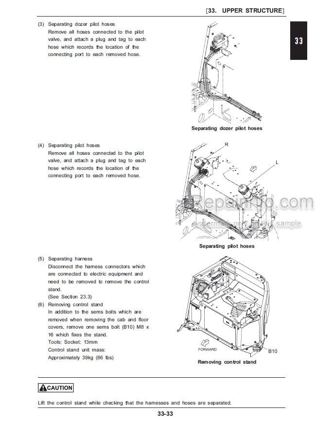 Photo 6 - Case CX31B Tier 4B Final Service Manual Compact Hydraulic Excavator