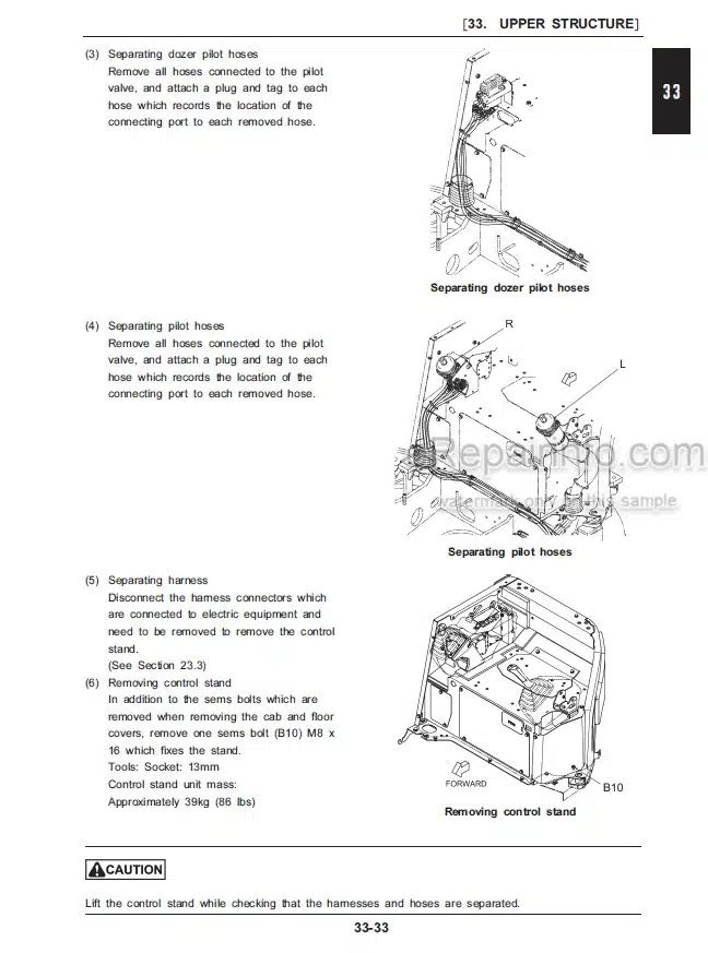 Photo 6 - Case CX31B Tier 4B Final Service Manual Compact Hydraulic Excavator