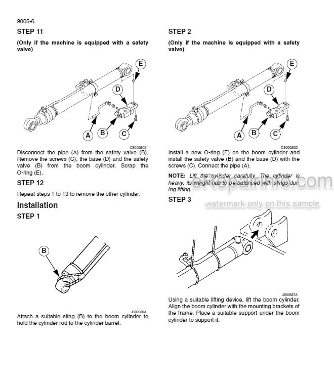 Photo 6 - Case CX330 CX350 Service Manual Crawler Excavator 9-42890