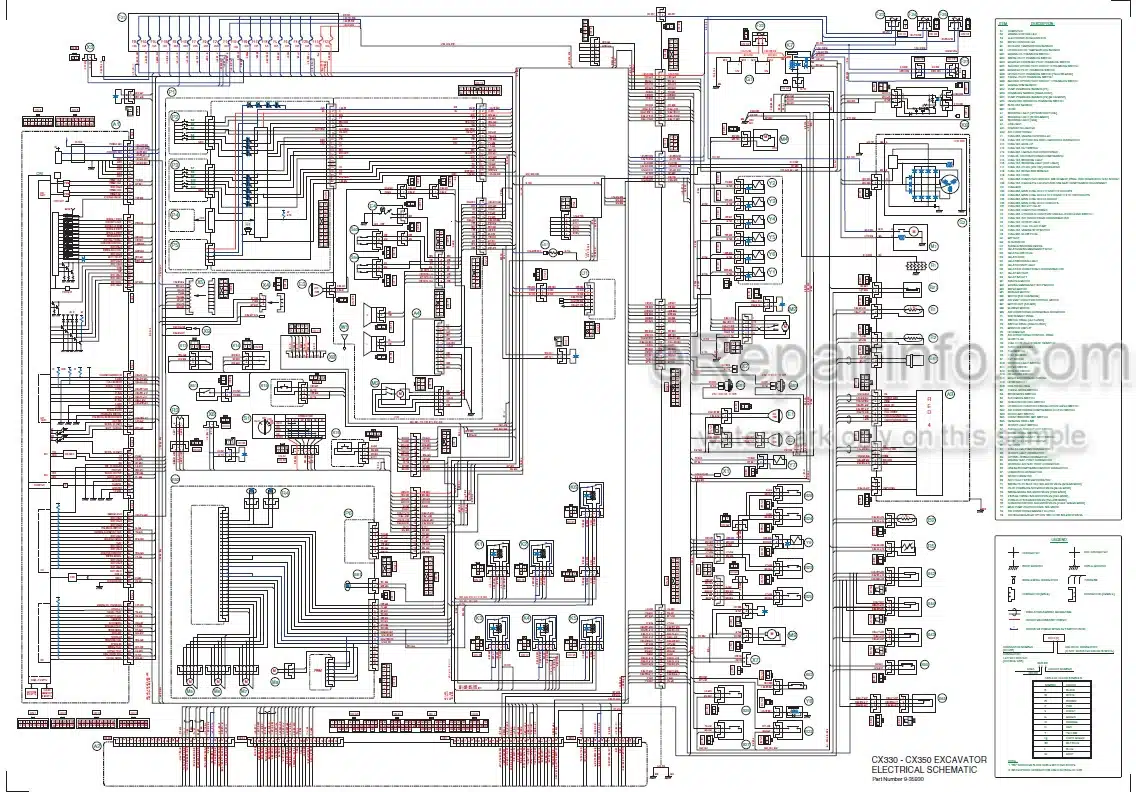 Photo 5 - Case CX330 CX350 Service Manual Crawler Excavator 9-42890