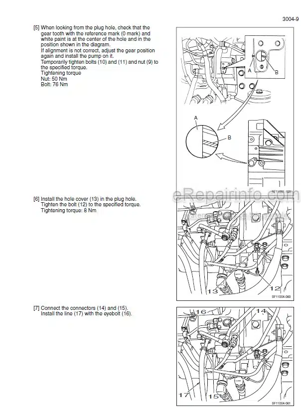 Photo 5 - Case CX350B CX370B Service Manual Crawler Excavator