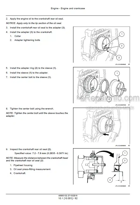 Photo 7 - Case CX350C CX370C Service Manual Hydraulic Excavator 48024967