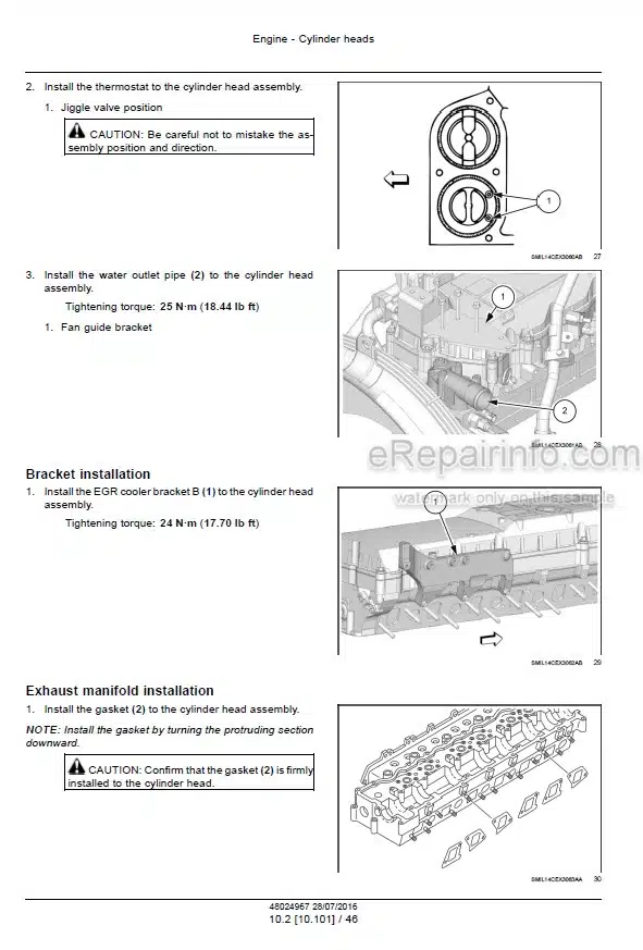 Photo 3 - Case CX350C CX370C Service Manual Hydraulic Excavator 48024967