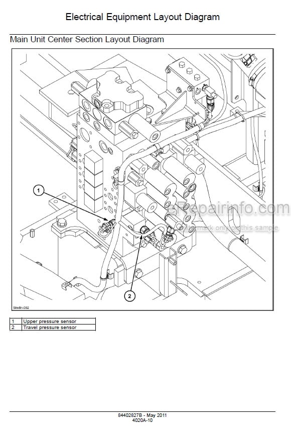 Photo 3 - Case CX350C CX370C Tier 4 Service Manual Crawler Excavator 84402827B