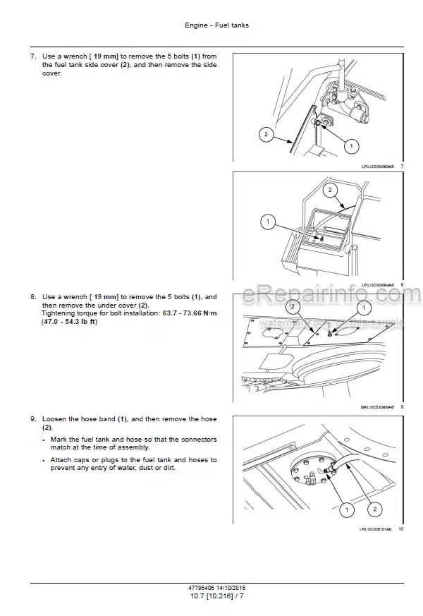 Photo 12 - Case CX350C Service Manual Crawler Excavator 47795406