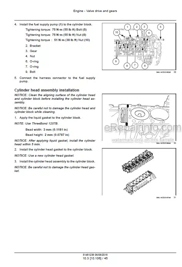 Photo 7 - Case CX350D LC Version Tier 4B Final Service Manual Crawler Excavator