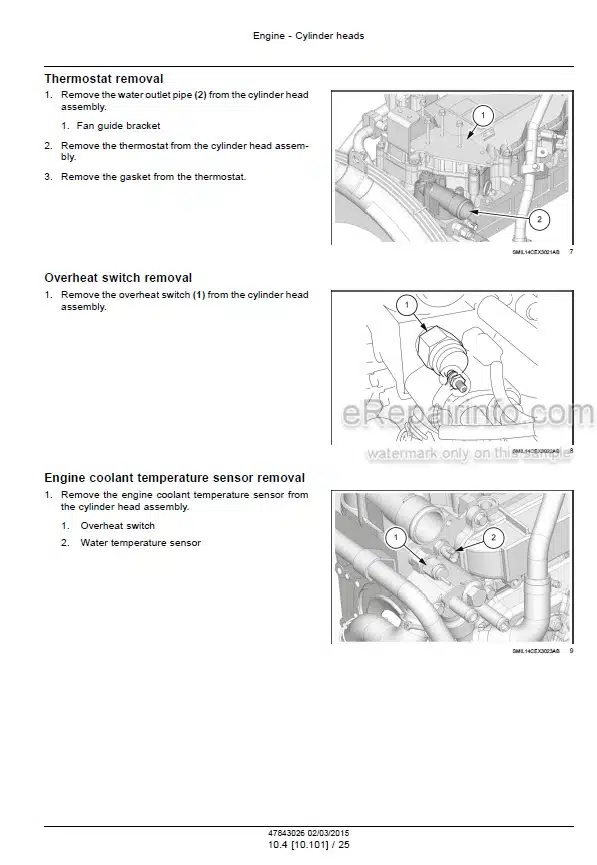 Photo 4 - Case CX350D LC Version Tier 4B Final Service Manual Crawler Excavator