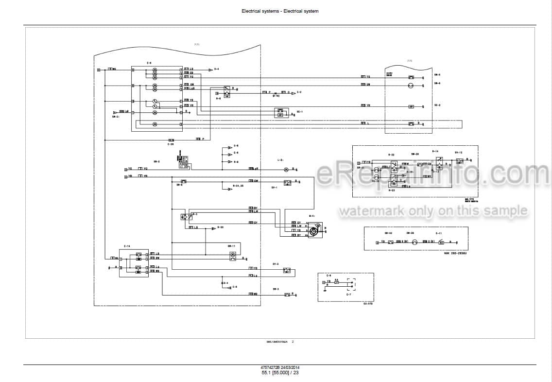 Photo 3 - Case CX35B CX39B Series 2 Service Manual Mini Excavator 47574272B
