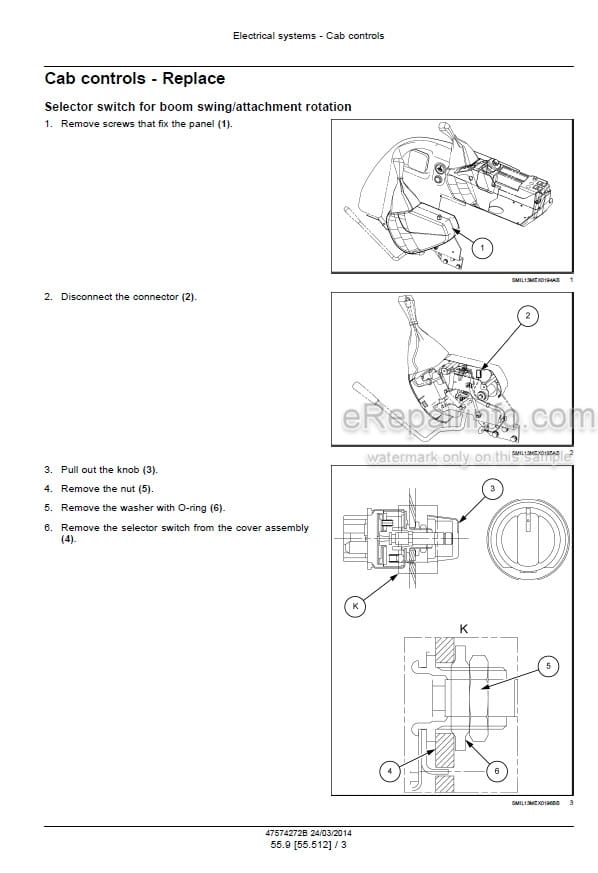 Photo 7 - Case CX35B CX39B Series 2 Service Manual Mini Excavator 47574272B