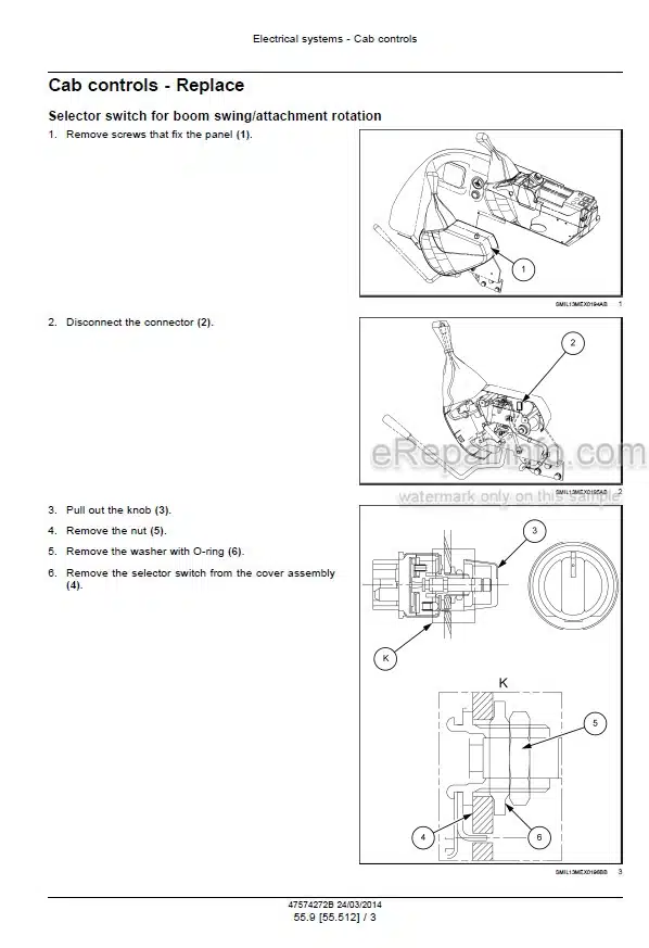 Photo 8 - Case CX350D LC Version Tier 4B Final Service Manual Crawler Excavator