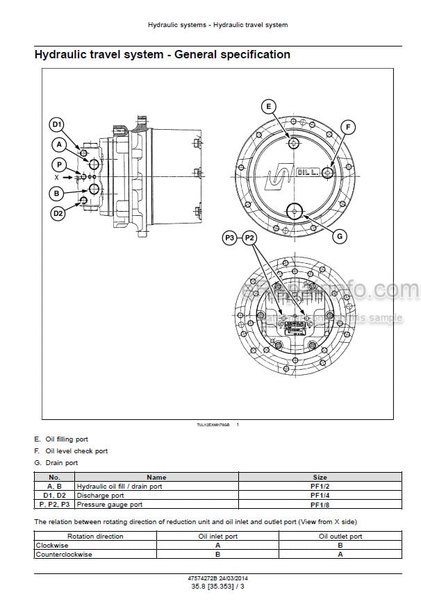 Photo 6 - Case CX35B CX39B Series 2 Service Manual Mini Excavator 47574272B