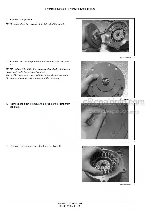 Photo 7 - Case CX460 Service Manual Crawler Excavator[2]