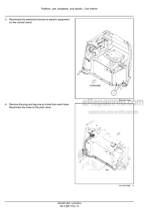 Photo 3 - Case CX36B Tier 4B Final Service Manual Compact Hydraulic Excavator