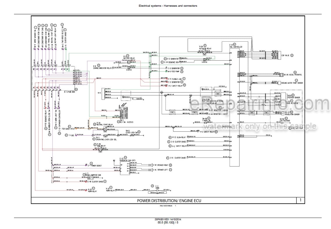 Photo 6 - Case CX36B Tier 4B Final Service Manual Compact Hydraulic Excavator