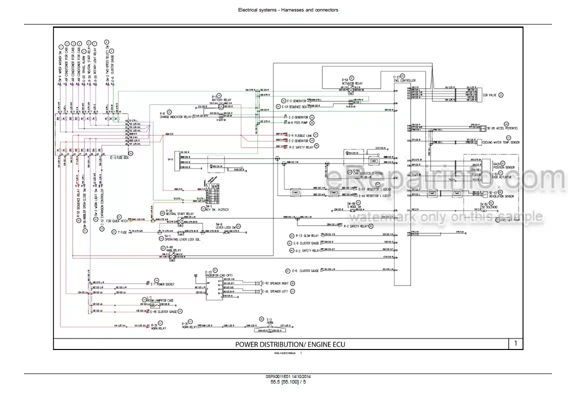 Photo 6 - Case CX36B Tier 4B Final Service Manual Compact Hydraulic Excavator