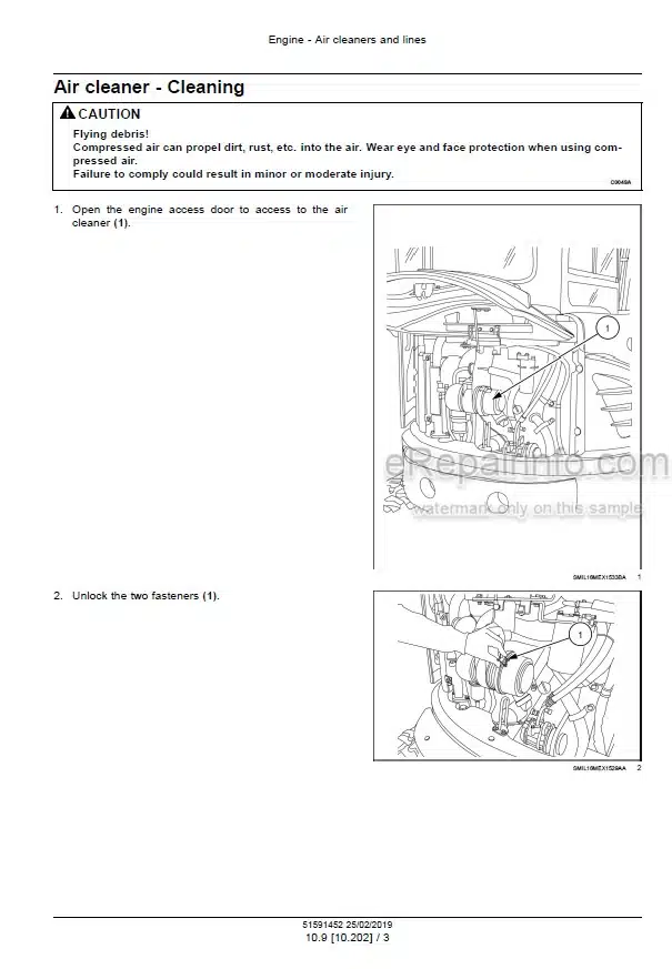 Photo 7 - Case CX45B CX50B Series 2 CX55B Service Manual Mini Excavator 47574282B