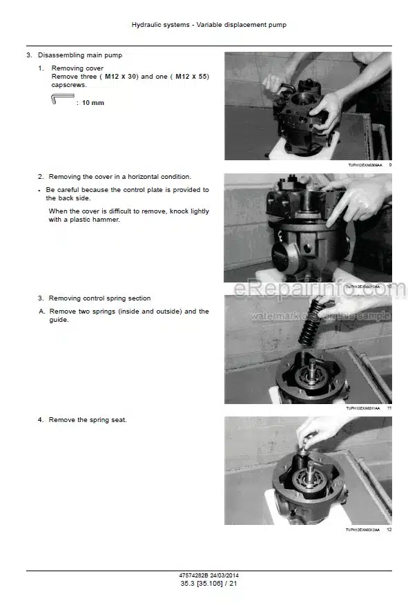 Photo 4 - Case CX45B CX50B Series 2 CX55B Service Manual Mini Excavator 47574282B