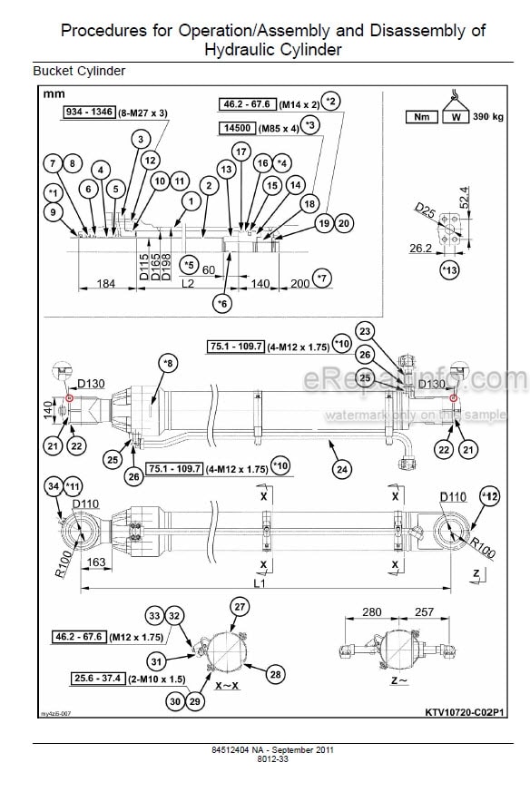 Photo 6 - Case CX470C Tier 4 Service Manual Crawler Excavator