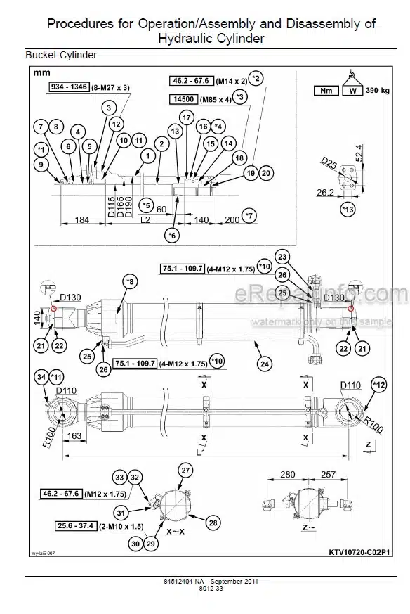 Photo 6 - Case CX470C Tier 4 Service Manual Crawler Excavator