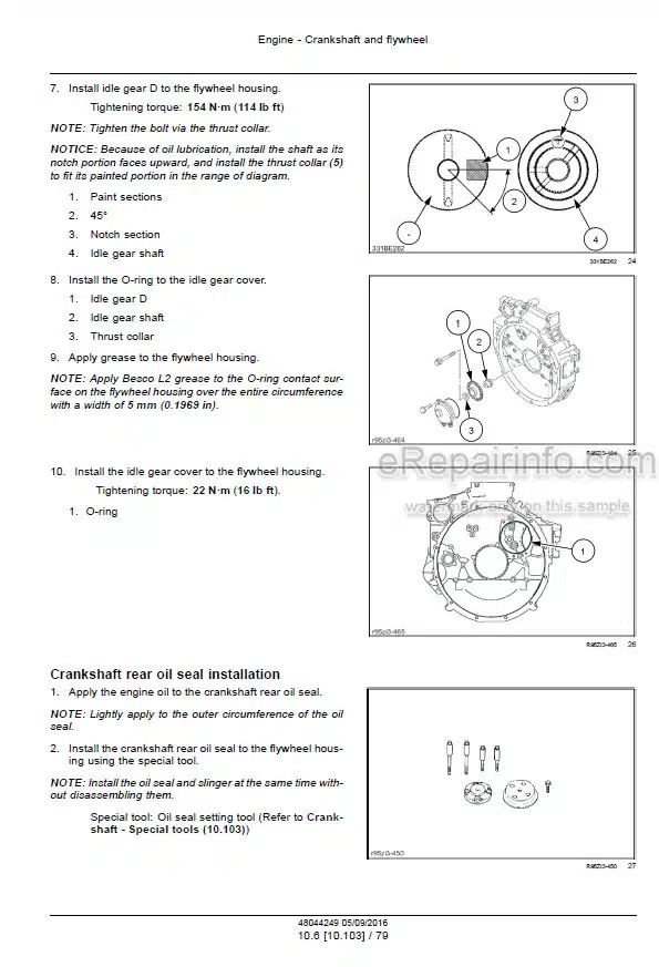 Photo 1 - Case CX490D CX500D Service Manual Crawler Excavator 47937806