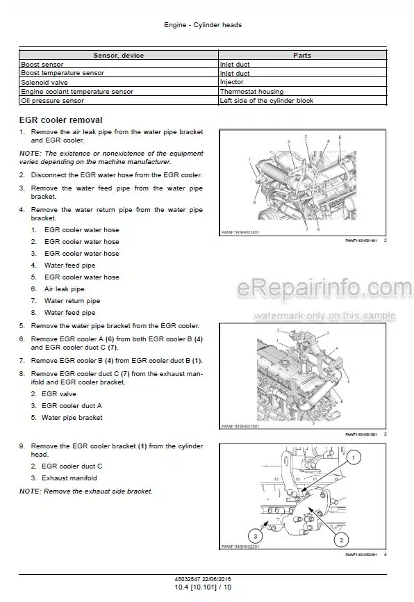 Photo 7 - Case CX500C Service Manual Crawler Excavator 48032547