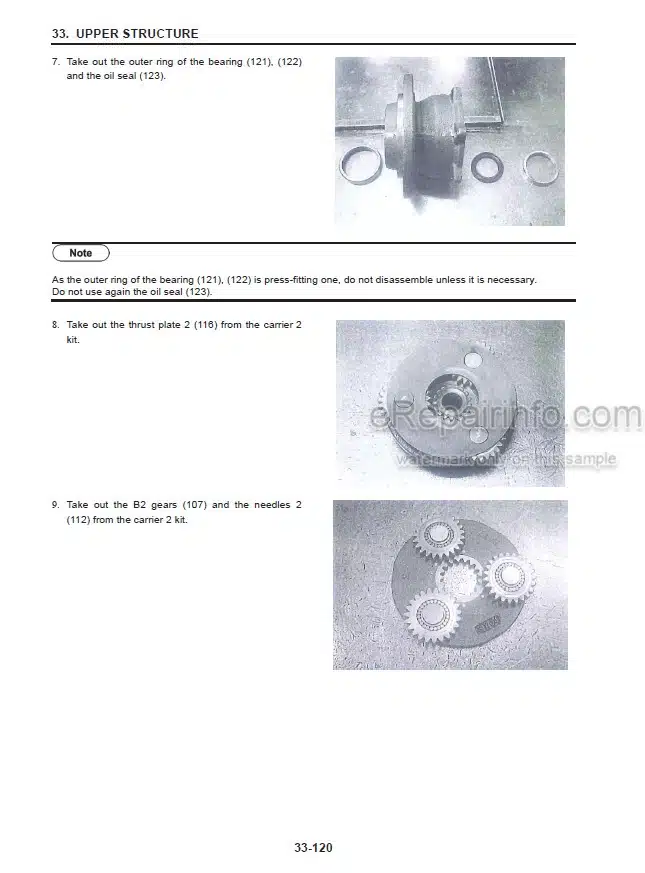 Photo 5 - Case CX55B Tier 3 Service Manual Compact Hydraulic Excavator S5PS0014E01