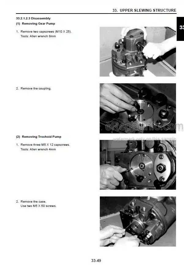 Photo 2 - Case CX55B Tier 4 Service Manual Crawler Excavator PIN PS02-00101 and above