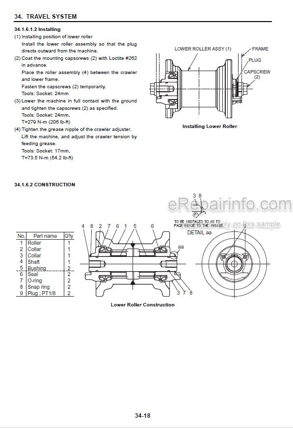 Photo 6 - Case CX55B Tier 4 Service Manual Crawler Excavator PIN PS02-00101 and above