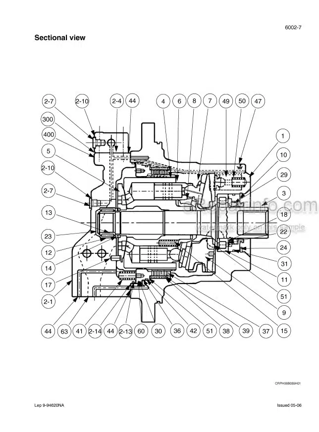 Photo 3 - Case CX700 Tier III Service Manual Crawler Excavator 87364111NA