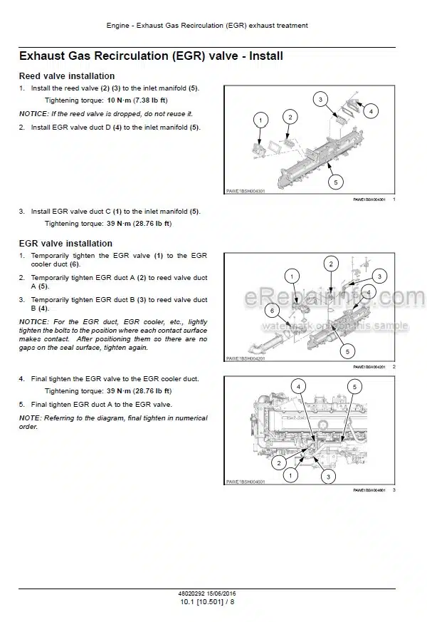 Photo 7 - Case CX800B Service Manual Crawler Excavator 84172684C