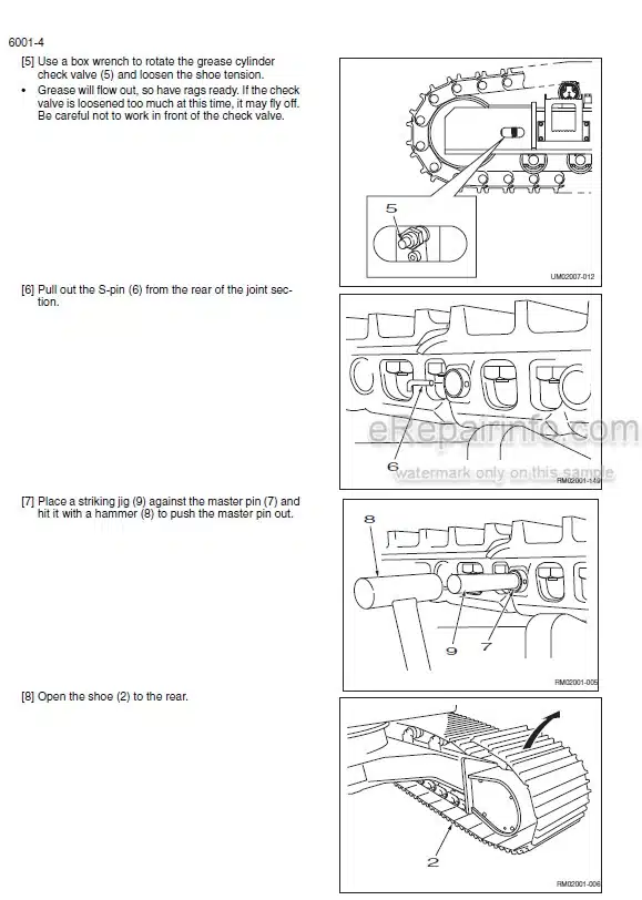 Photo 9 - Case CX800B Service Manual Crawler Excavator 84172684C