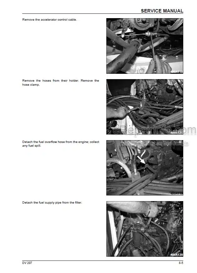 Photo 9 - Case DV207 Service Manual Vibratory Roller 84555711A