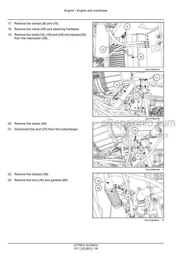 Photo 8 - Case DV209B Tier 3 Service Manual Double Drum Compactor 48038047