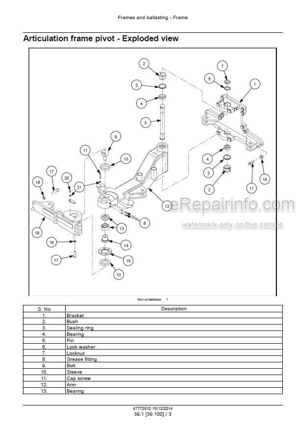 Photo 6 - Case DV209C DV210C Tier 4A Service Manual Vibratory Roller 47772910