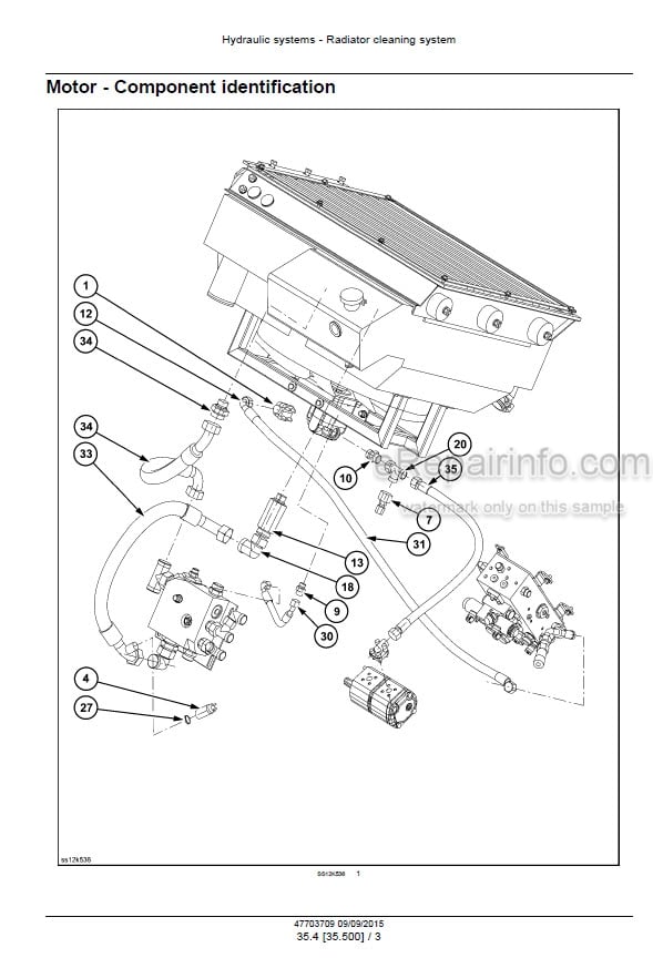 Photo 3 - Case DV210 Tier 3 Service Manual Vibratory Roller 47703709