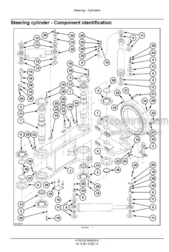 Photo 3 - Case DV216 Tier 3 Service Manual Vibratory Roller 47703722