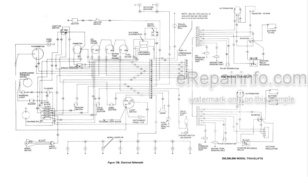 Photo 5 - Case Drott 250 500 650 1000 Series B Service Manual Trevellift S406243M2