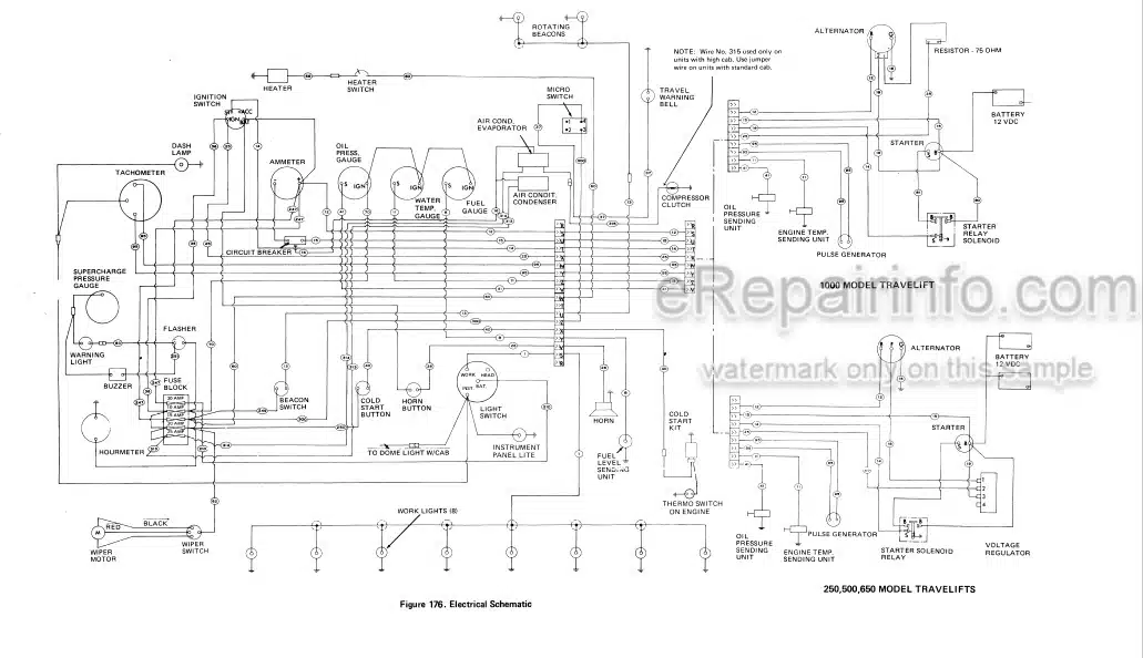 Photo 5 - Case Drott 250 500 650 1000 Series B Service Manual Trevellift S406243M2