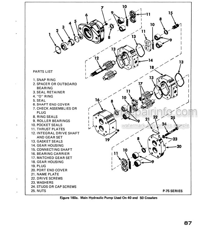 Photo 6 - Case Drott 35 40 50 Series B Service Manual Crawler S406173M2