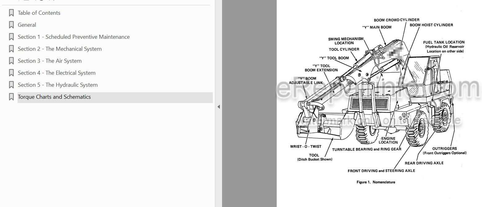 Photo 4 - Case Drott 40 Cruz Air Series B Service Manual Wheel Excavator S406179M1
