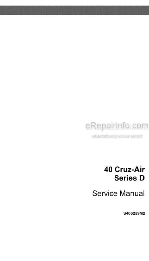 Photo 4 - Case Drott 40 Cruz Air Series D Service Manual Wheel Excavator S406259M2