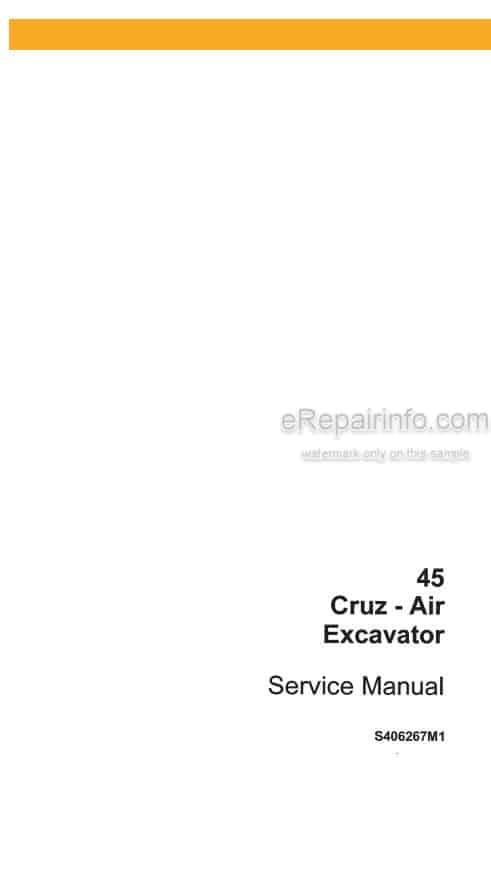 Photo 5 - Case Drott 45 Cruz Air Service Manual Excavator S406267M1